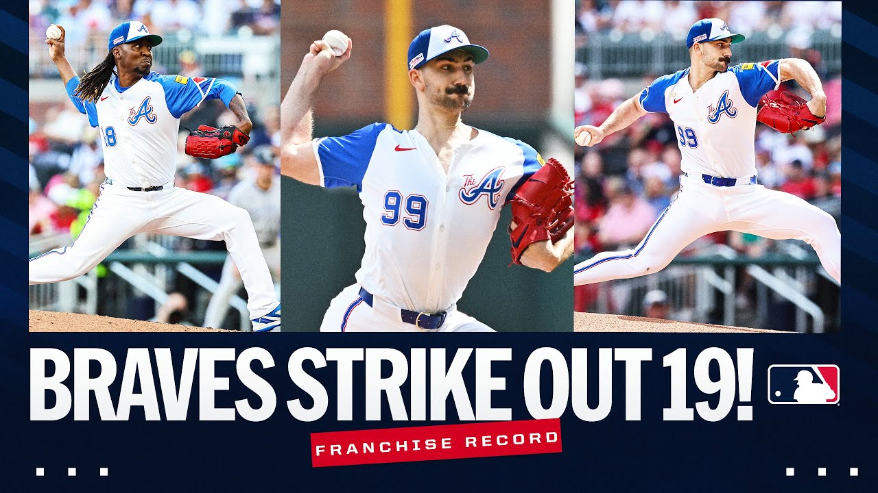 The Atlanta Braves strike out a franchise-record 19 batters!  🤯