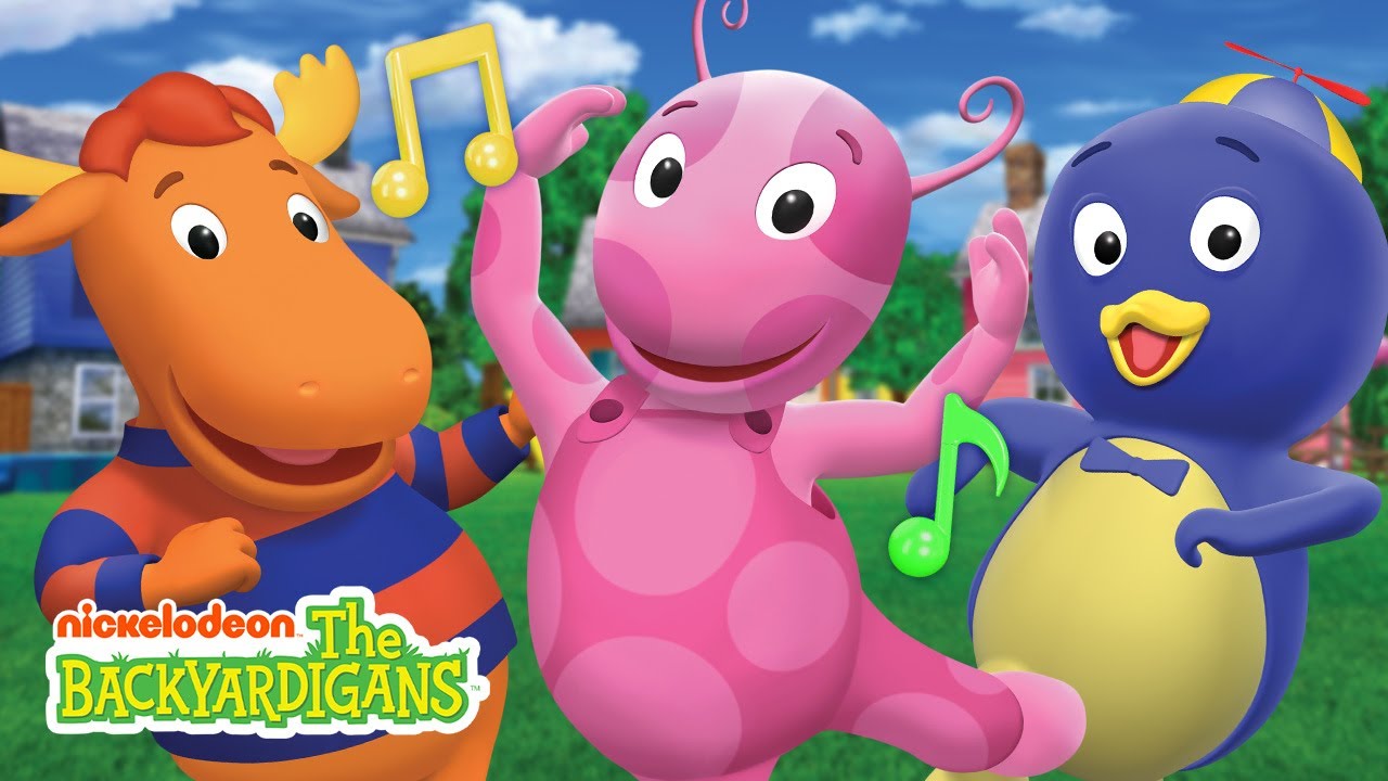 The Backyardigans - Theme Song! w/ Pablo, Uniqua, Tyrone, Tasha & Austin | The Backyardigans