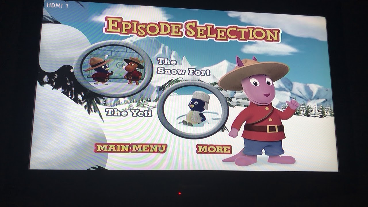The Backyardigans: The Snow Fort 2005 DVD Menu Walkthrough