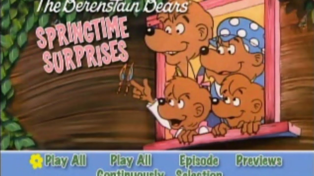 The Berenstain Bears Springtime Surprises DVD Menu