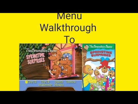 The Berenstain Bears Springtime Surprises DVD Menu Walkthrough