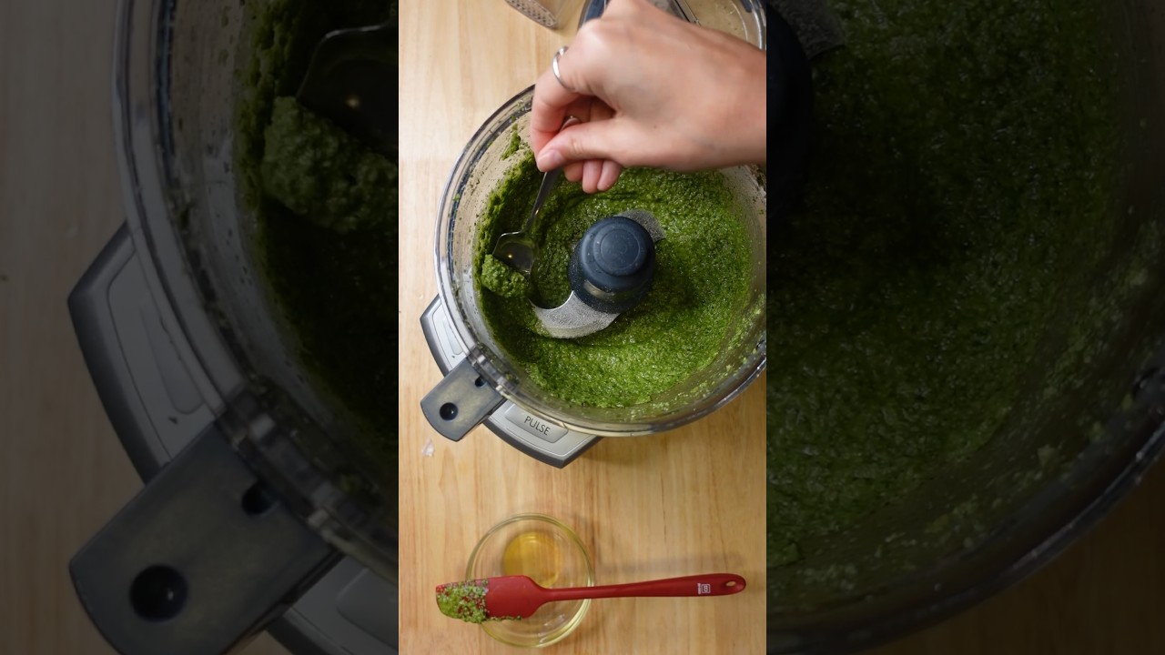 The best pesto is homemade basil pesto #easyrecipe #cooking