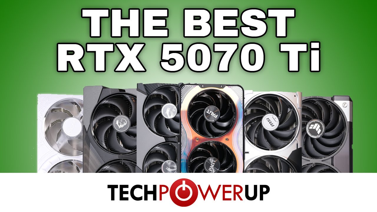 The Best RTX 5070 Ti - 6 Card Review - MSI, Palit, ASUS and Galax