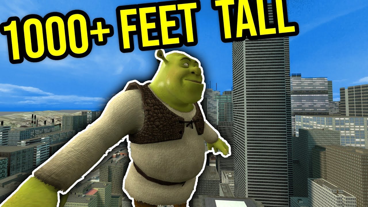 THE BIGGEST SHREK EVER!! (gmod nextbot)