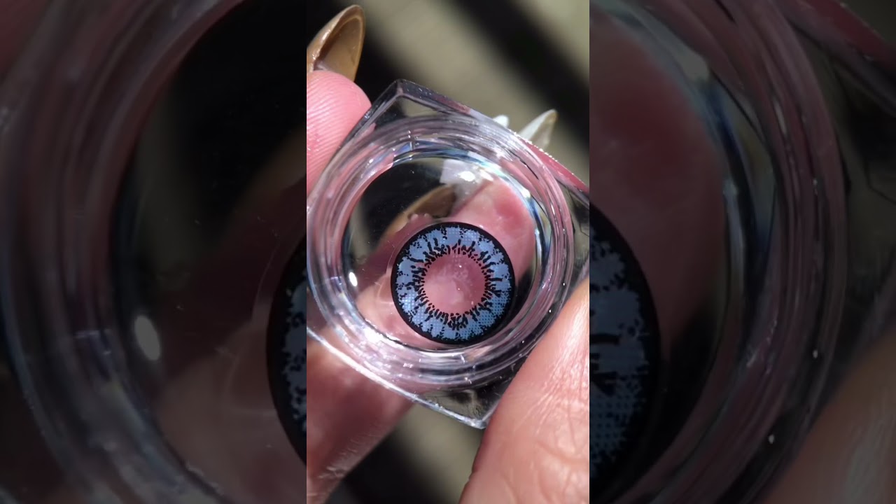 THE BLUE COLOR ON DARK EYES | TRY-IN | COLOR CONTACT LENSES