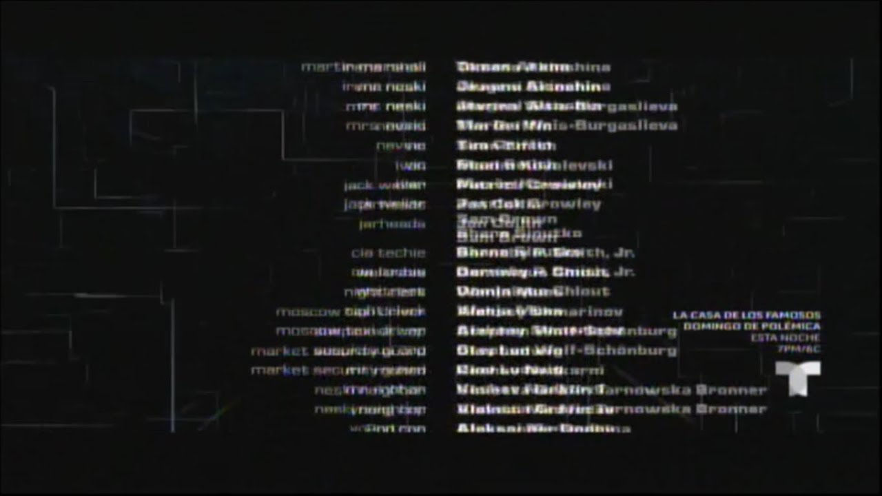 The Bourne Supremacy (2004) End Credits (Telemundo 2024)