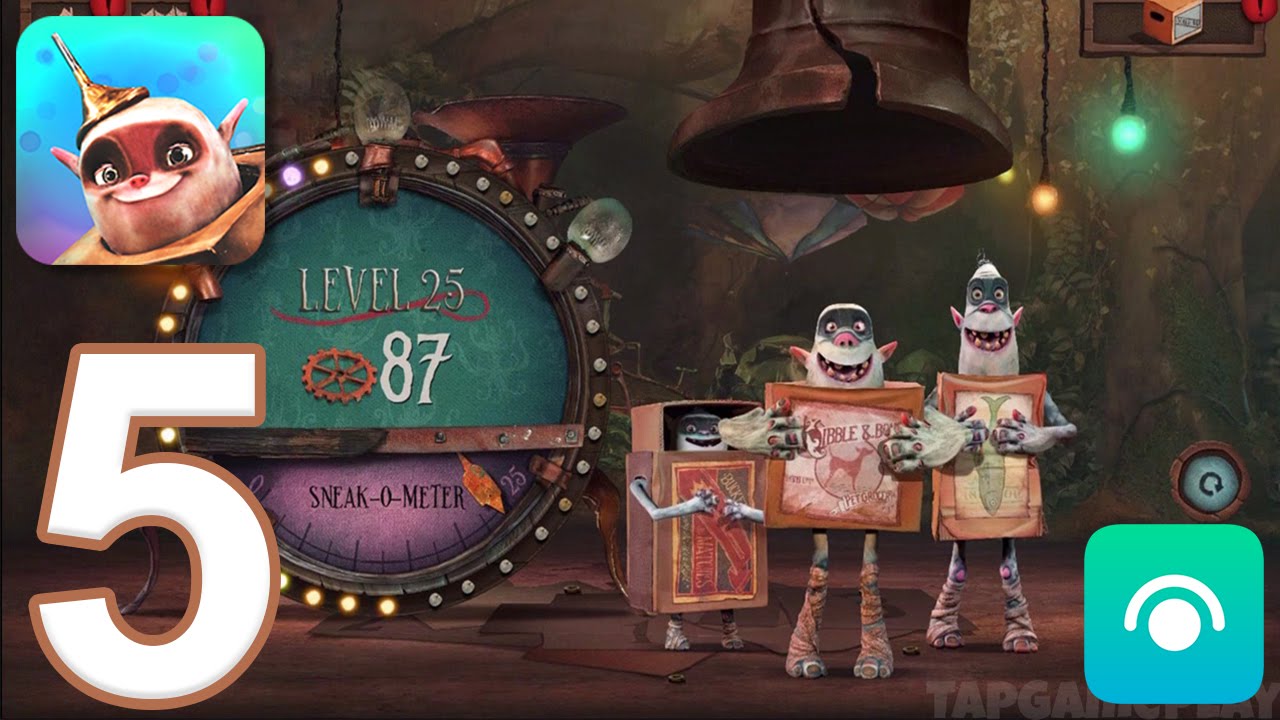 The Boxtrolls: Slide 'N' Sneak - Gameplay Walkthrough Part 5 - Levels 21-25 (iOS, Android)