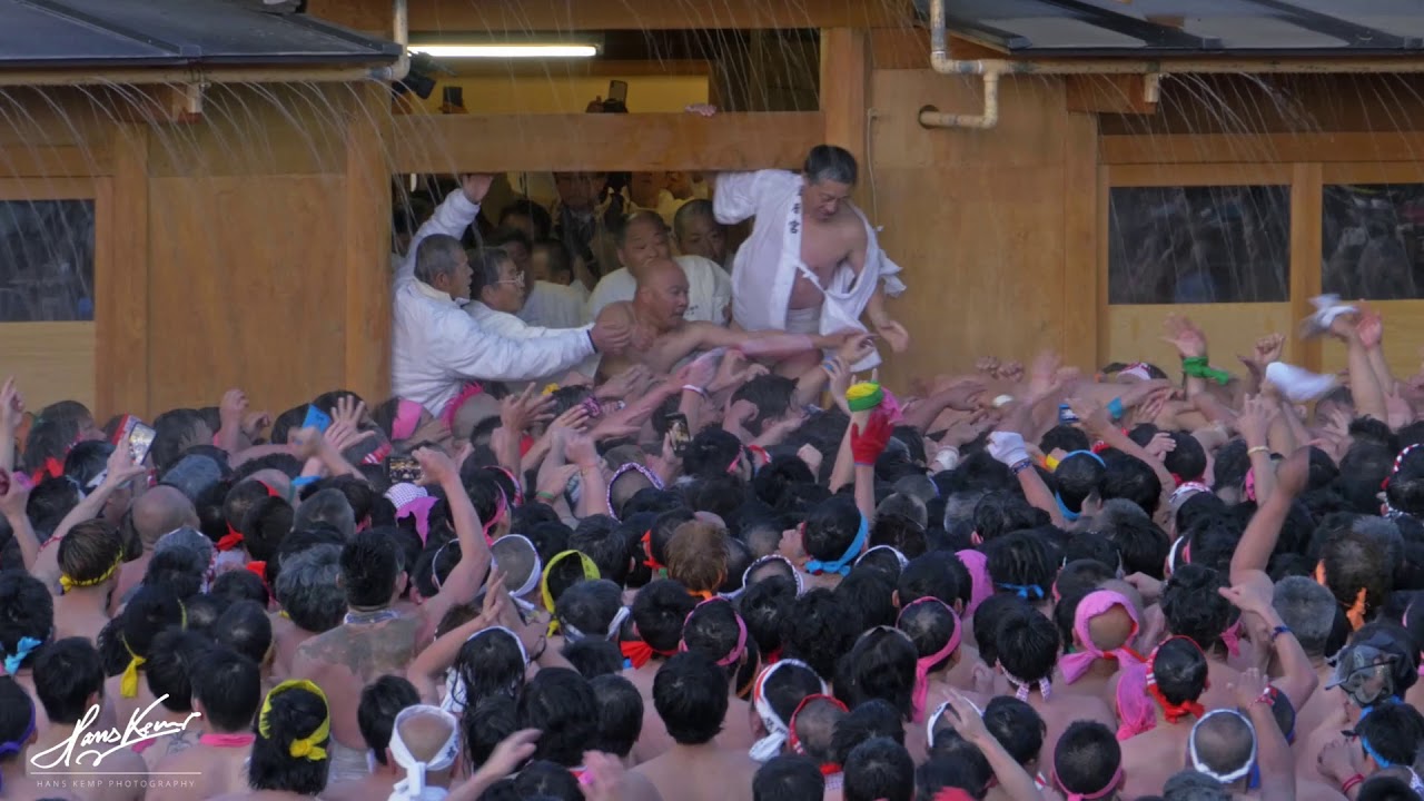 The climax of the Konomiya Hadaka Matsuri, Japan's most exciting naked festival.