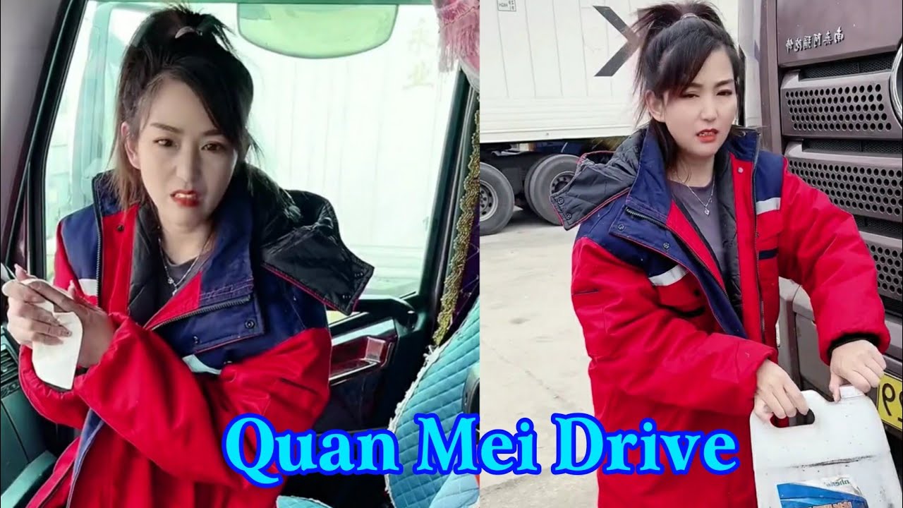 The cold winter does not deter young female driver Quanmei