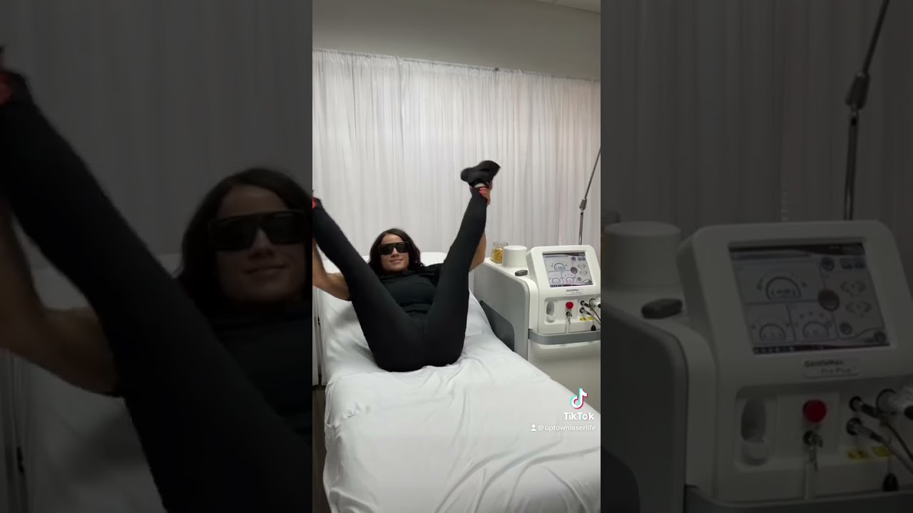 The correct way to pose for Brazilian laser hair removal