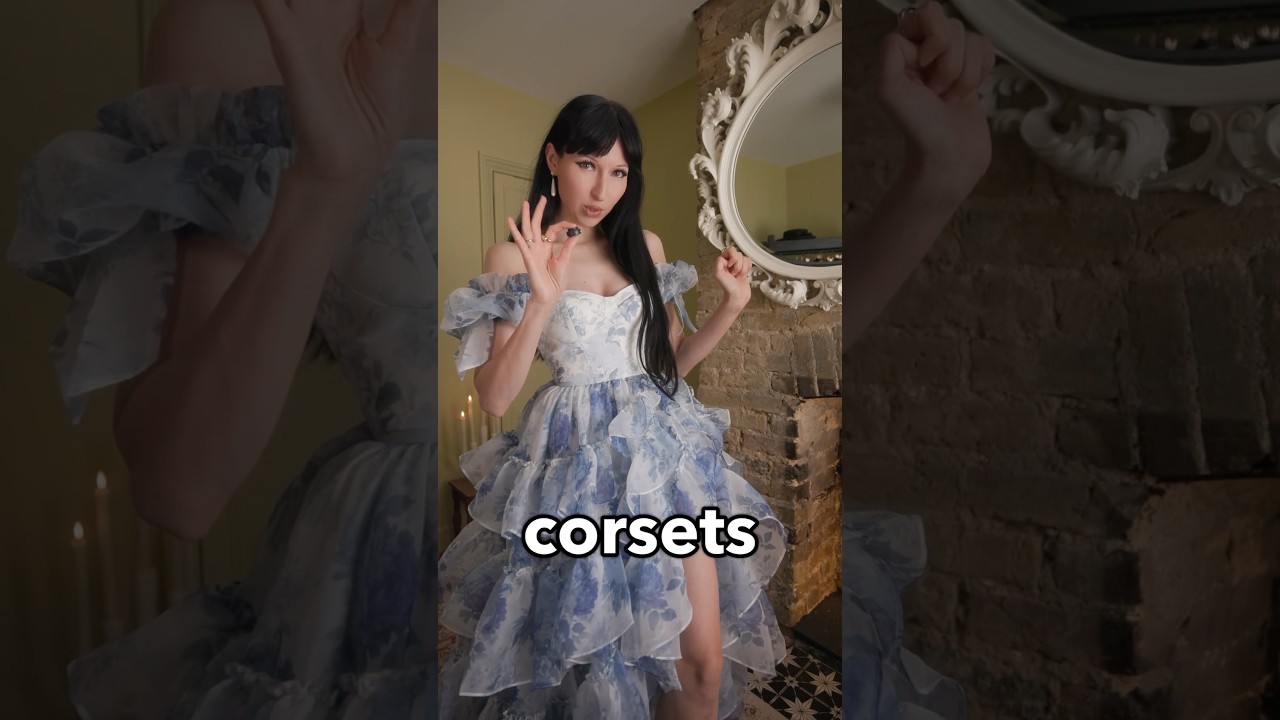 The cotton corsets paired with the dresses you were asking about #shorts