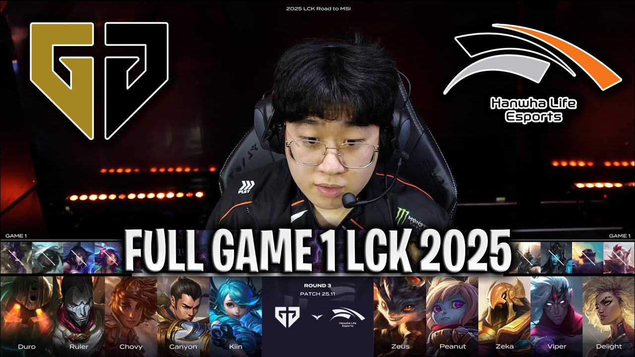 THE CRAZIEST SERIES BEGINS!🔥 - GEN vs HLE GAME 1 LCK ROAD TO MSI | GENG vs HANWHA LIFE G1 LCK 2025