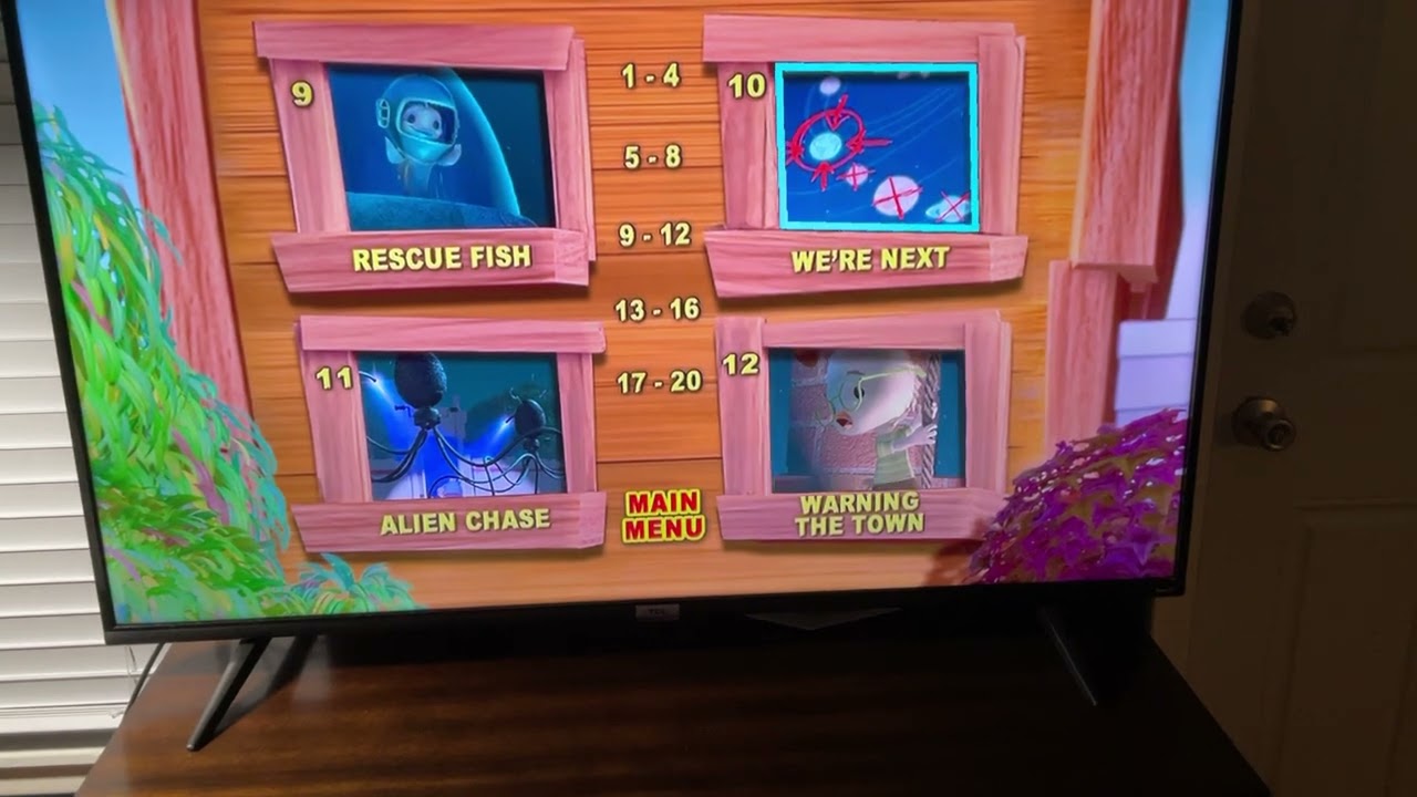 The Double Feature DVD Menu of Fruitsnackia (2021) and Chicken Little (2005)