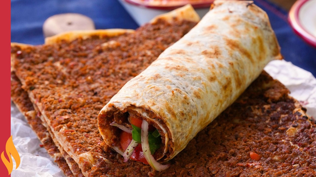 The Easiest Lahmacun Recipe ✅ Lahmacun from Ready-made Yufka 👌🏻😋