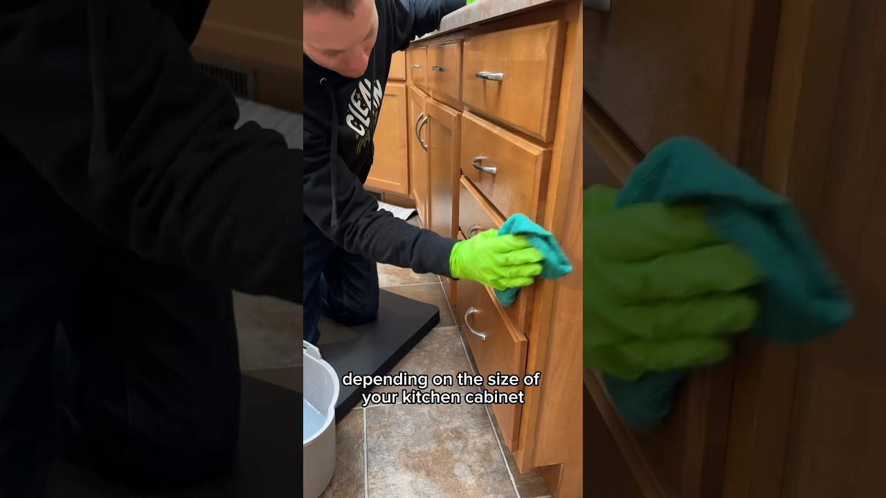 The EASIEST Way to Clean Your Kitchen Cabinets | Day 2 Spring Cleaning Spree 2024 #cleaning #wow