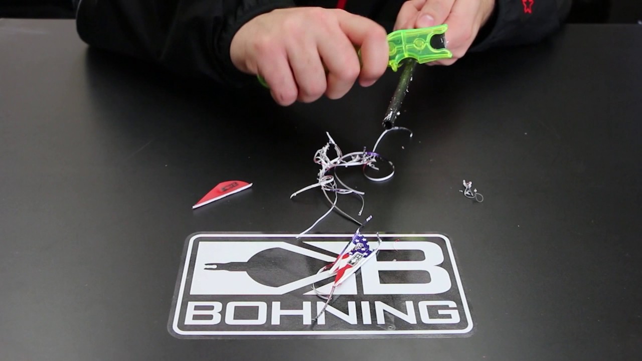 The easy way to remove old fletchings with Bohning's Strip Pro