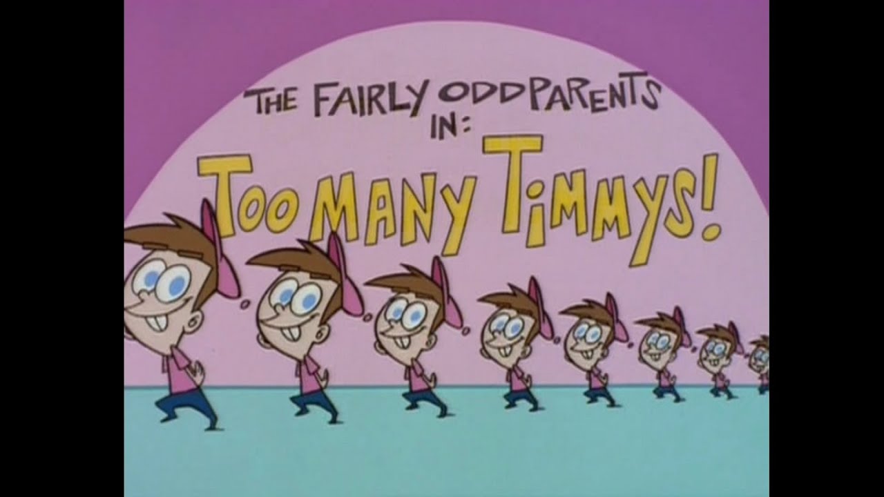 The Fairly OddParents Too Many Timmys title card (Oh Yeah! Cartoons)
