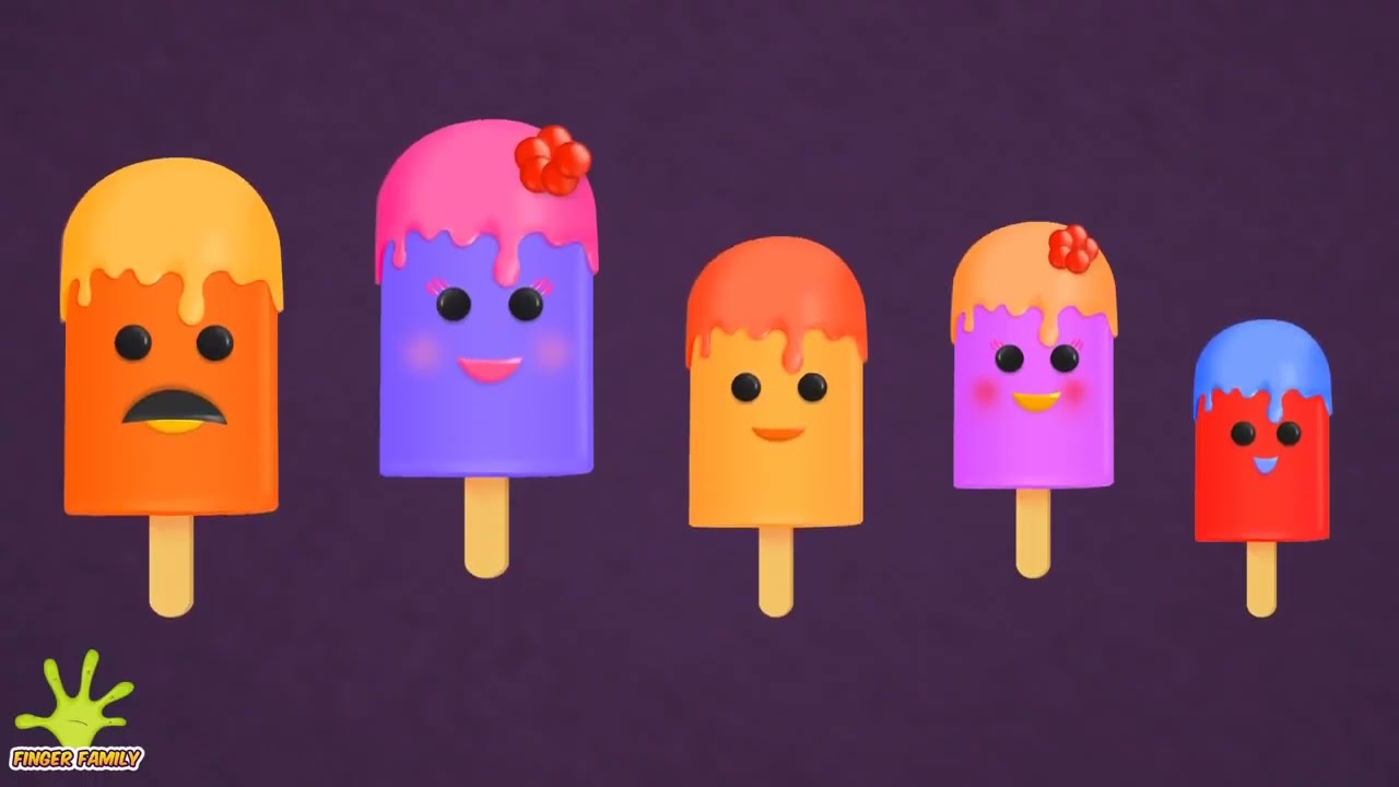 The Finger Family Ice Cream Family Nursery Rhyme | Top 5 Ice Cream Finger Songs(REUPLOADED)