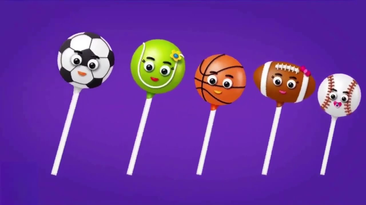 The Finger Family Sport Ball Cake Pops Nursery Rhyme | Cars Finger Family Songs (Recreation)