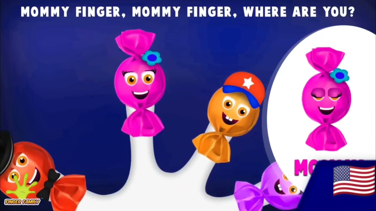 The Finger Family Toffee Family Nursery Rhyme | Toffee Finger Family Songs