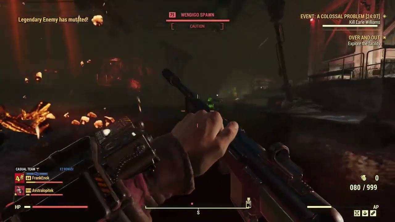 The Fixer Q.50C.25AP + [Perforating Magazine] with cheap buff vs. Earle [Fallout 76]