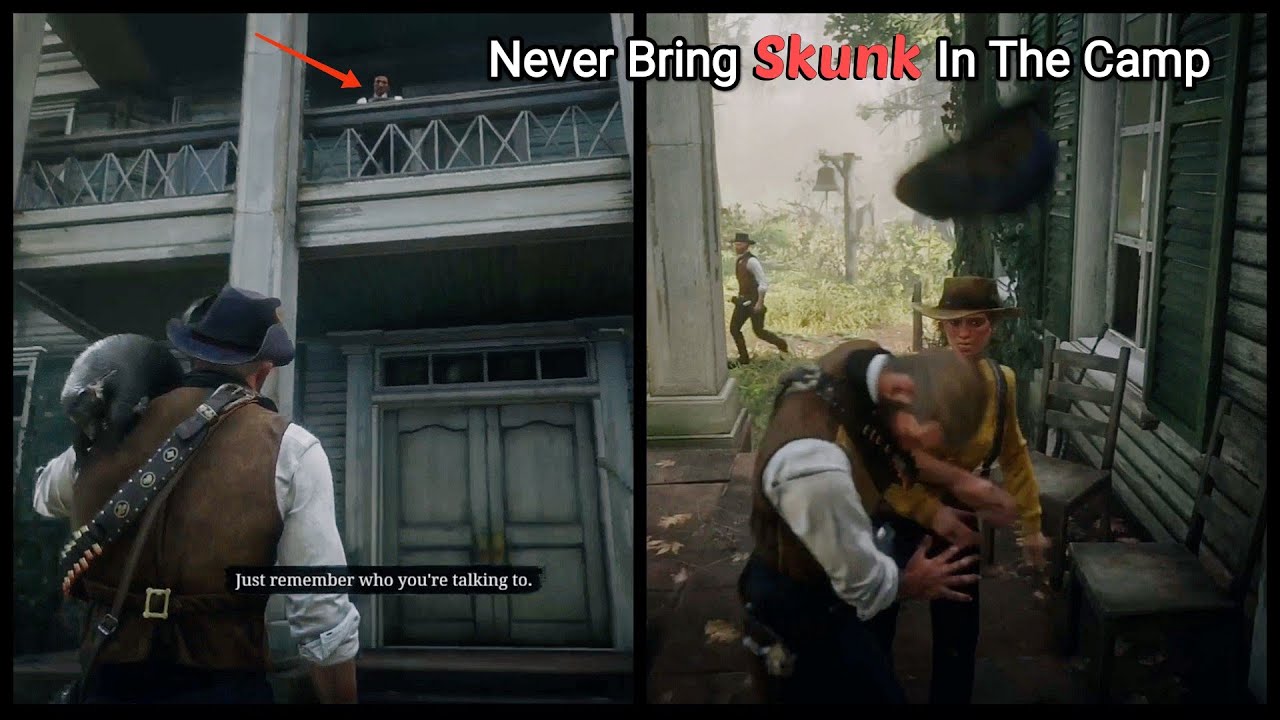 The Gang Members Will Hate Arthur For Bringing A Skunk in The Camp (Hidden Dialogue) - RDR2
