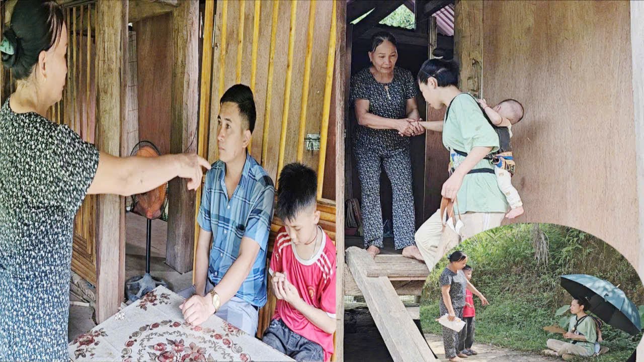 The girl was chased away by her husband, the police mother met her and brought her home.
