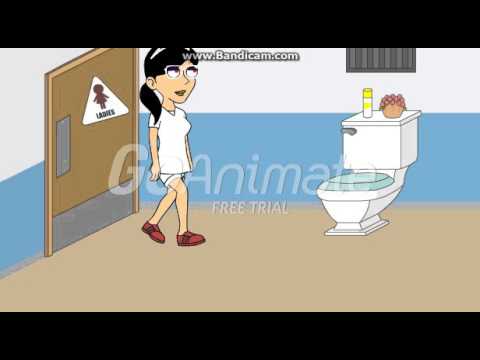 The girls use the toilet