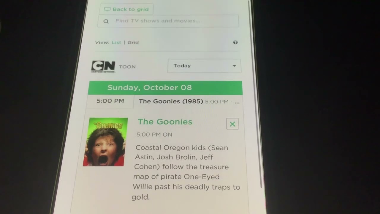 “The Goonies” and “Corpse Bride” on Cartoon Network’s/Adult Swim’s ACME Night