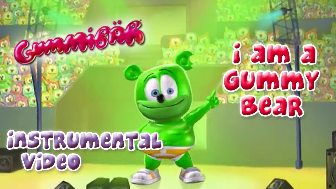 The Gummy Bear Song Instrumental With Lyrics - Gummibär The Gummy Bear