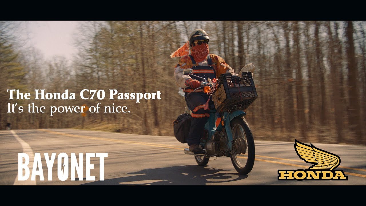 The Honda C70 Passport - It's the power of nice.