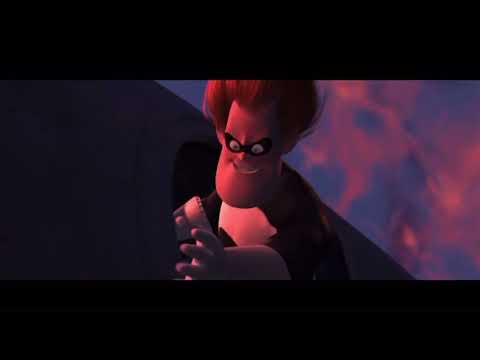 The Incredibles (2004) Syndrome takes Jack Jack clip scene