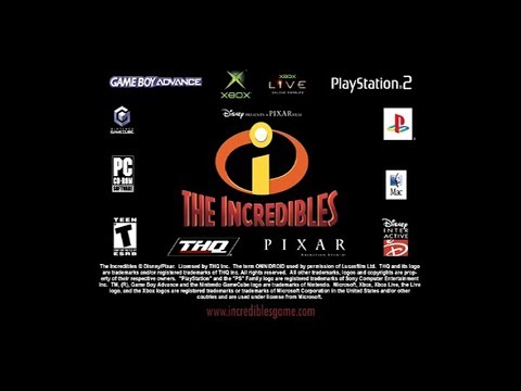 The Incredibles (2004) video game promo (2005 DVD ver.) (60fps)