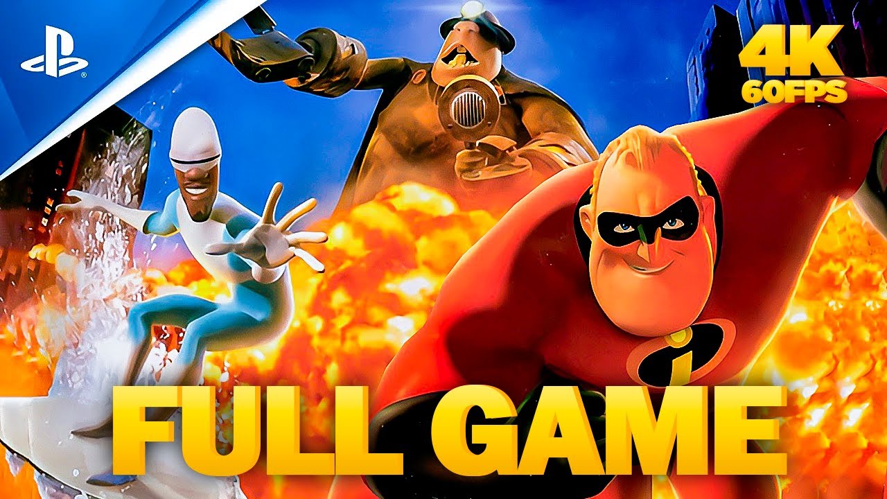 The Incredibles: Rise of the Underminator Full Game Walkthrough 2 Players | 4K 60FPS