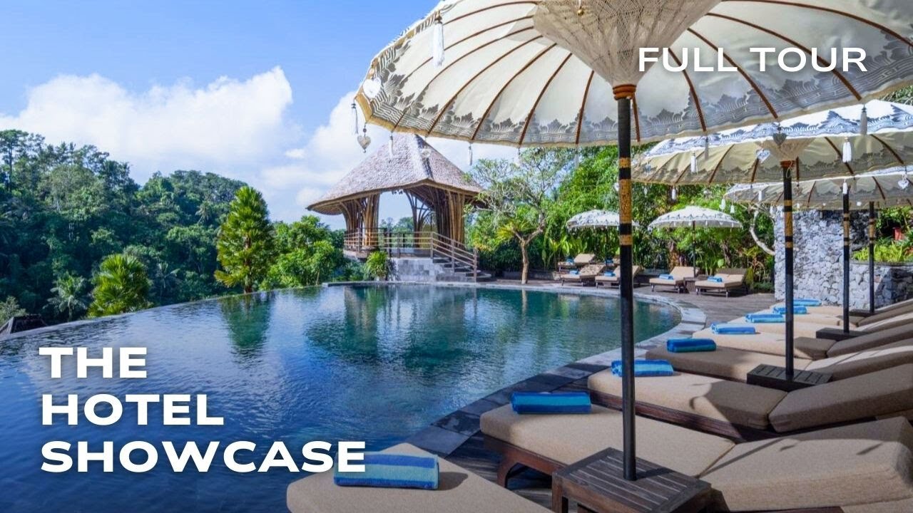 THE KAYON VALLEY RESORT | LUXURY JUNGLE HOTEL VIEWS in UBUD BALI (full tour) 4K