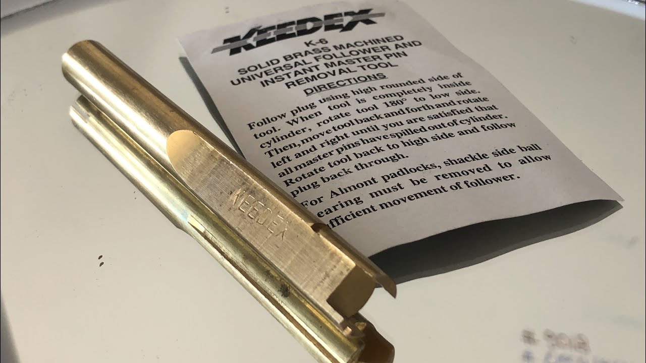 the Keedex K-6 Master Pin Removal Plug Follower