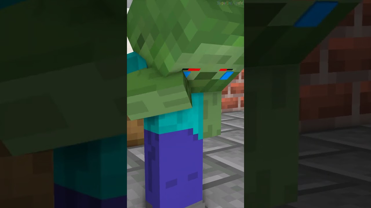 The Kindness of Zombie Boy | Touching Story ❤️ - Minecraft Animation#shorts