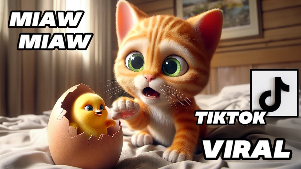 The Kitten and the Chick - A Friendship Sad Story Miaw Miaw Miaw Miaw Sad Song Cat Visual