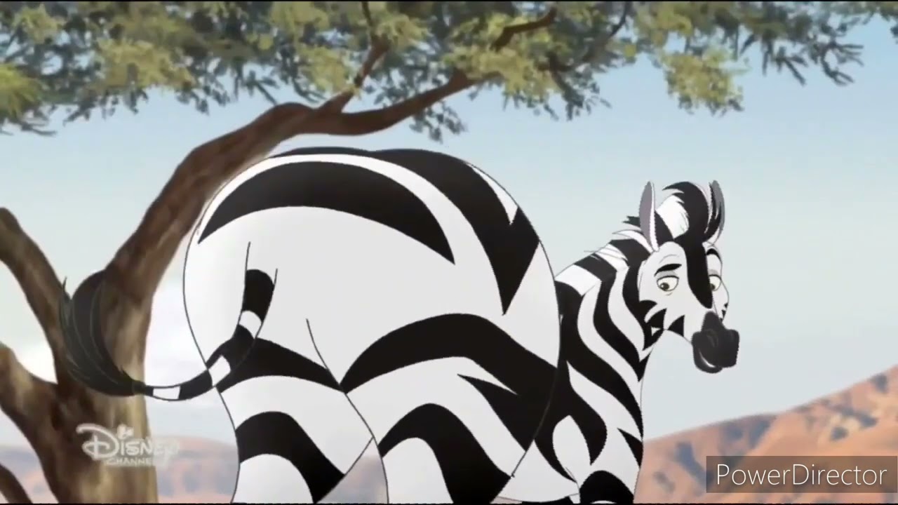 the lion guard: Thurston the zebra's butt 1