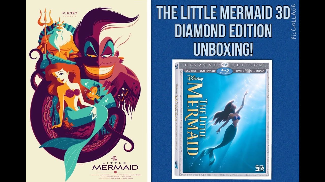 The Little Mermaid 3D Blu-ray Diamond Edition Unboxing!