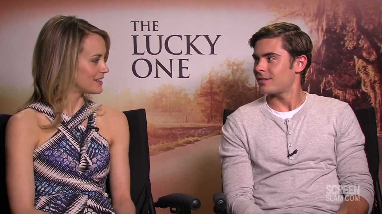 The Lucky One: Zac Efron and Taylor Schilling Raw Interview | ScreenSlam