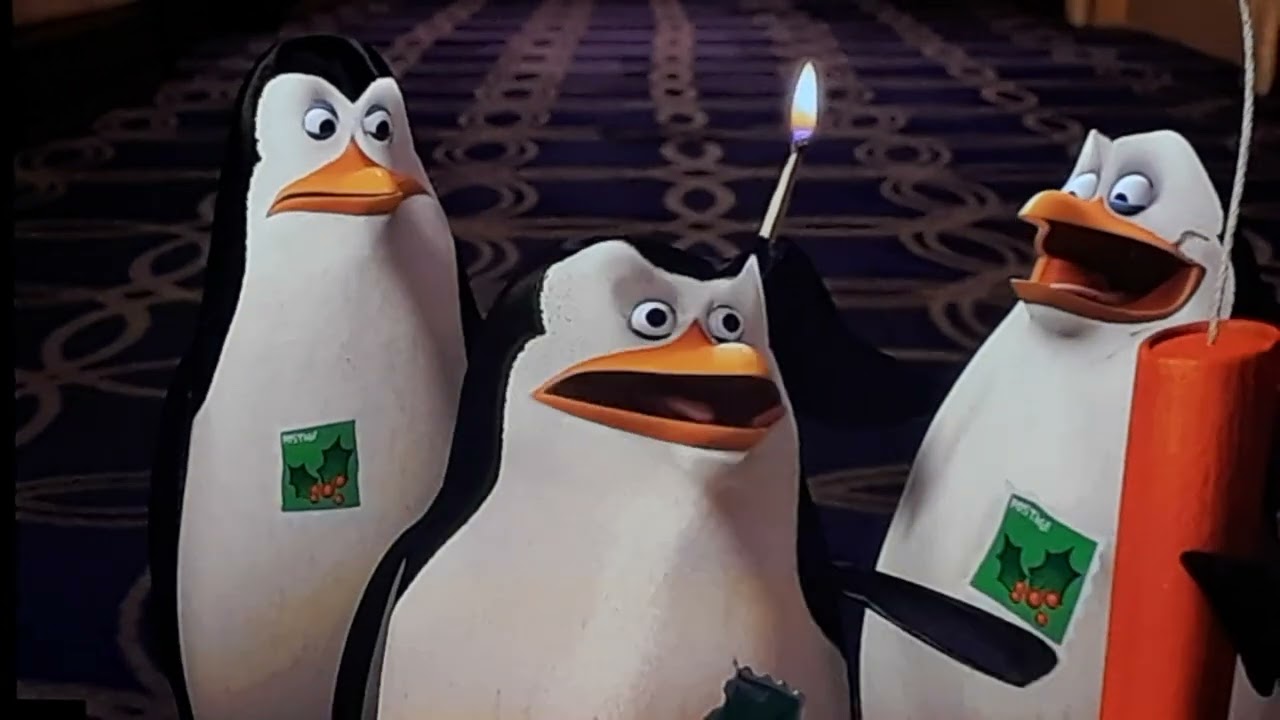The Madagascar Penguins In A Christmas Caper All Kaboom Scenes