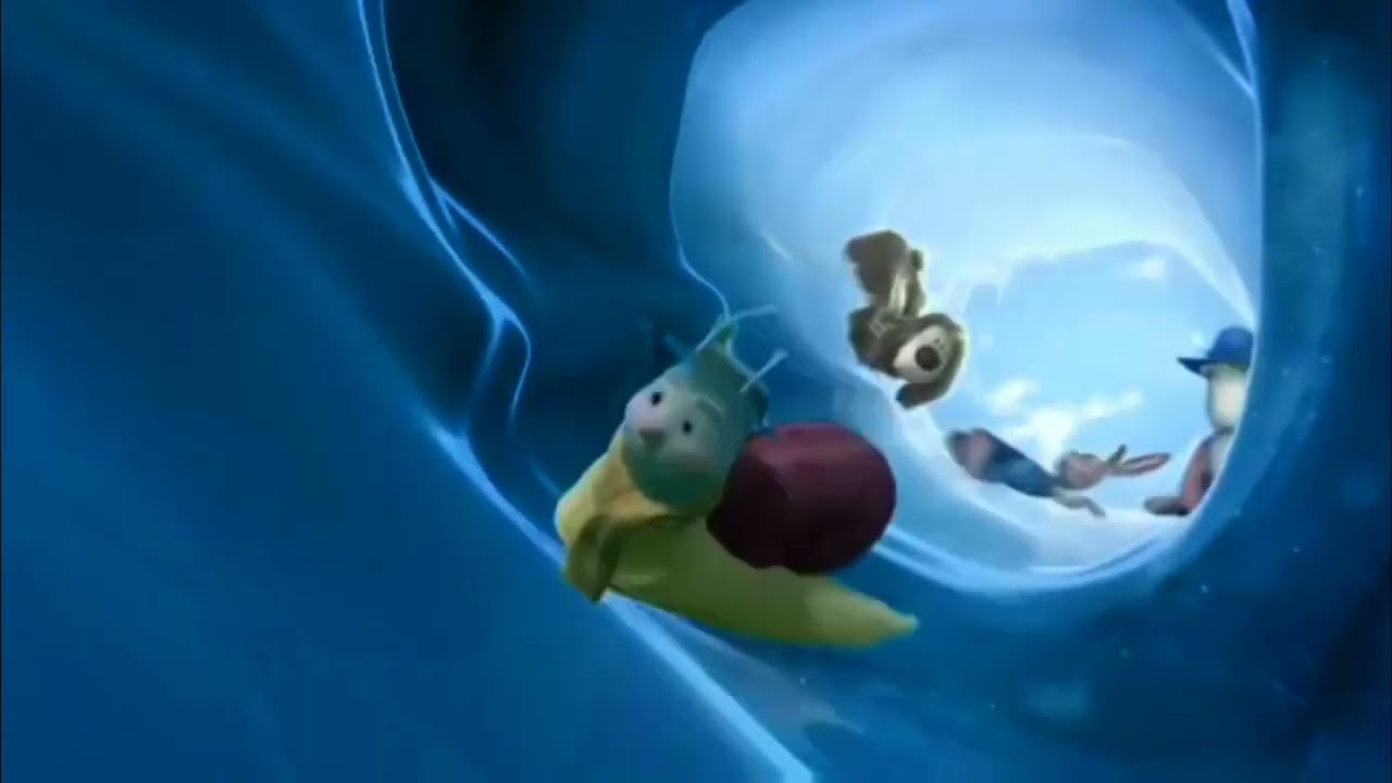 the magic roundabout ice slide