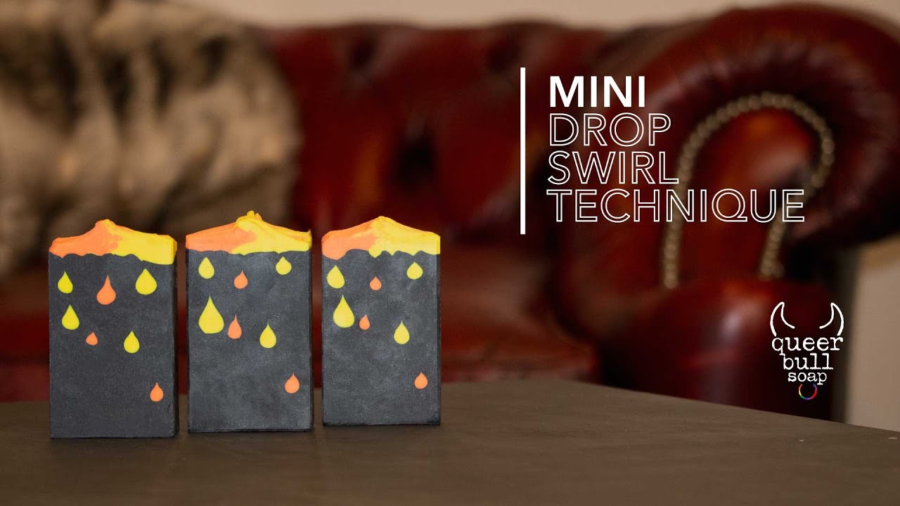 The Mini Drop Swirl soap tutorial