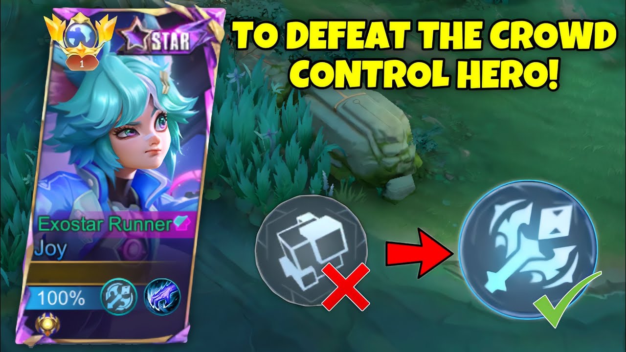 THE MOST UNDERESTIMATED JOY EMBLEM CAN BEAT ALL CROWD CONTROL HEROES! - MLBB