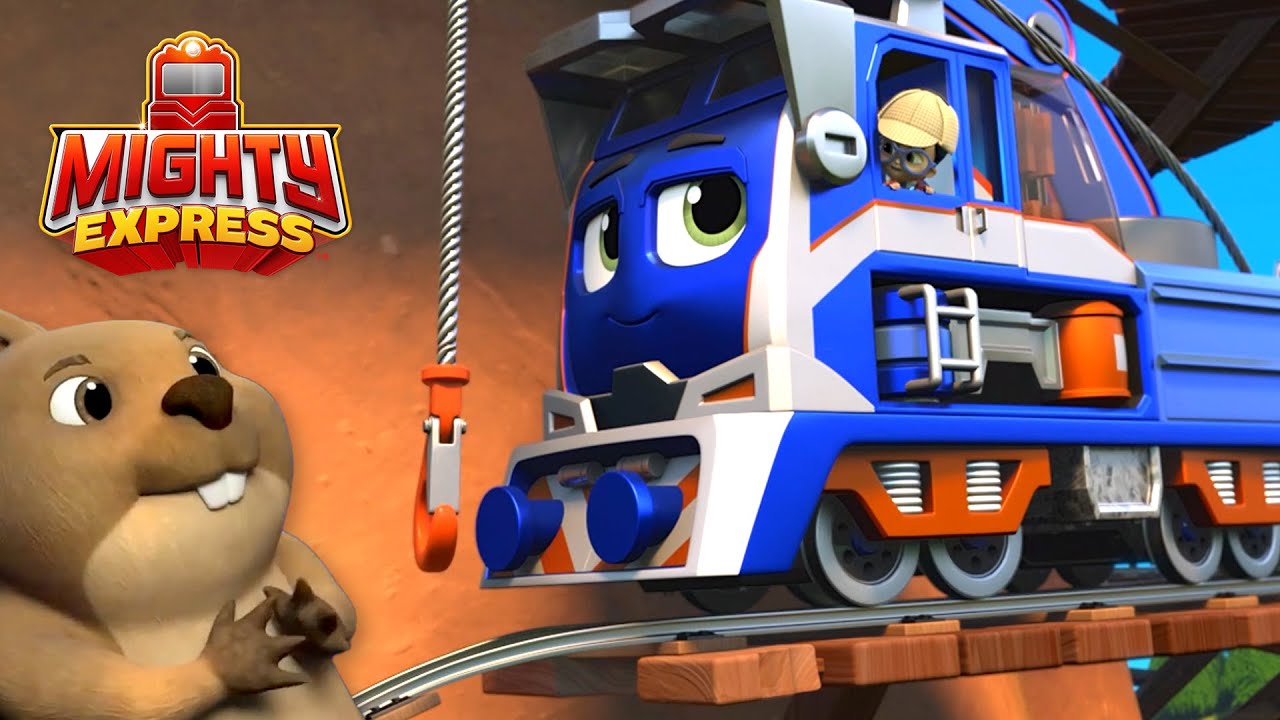 The Mystery of the Missing Track 🛤| Mighty Express Clips | Cartoons for Kids