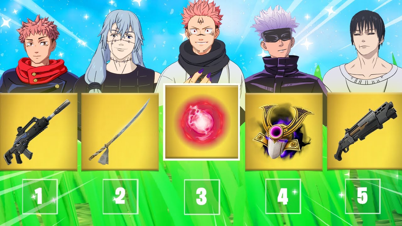 The NEW *RANDOM* JUJUTSU KAISEN Challenge in Fortnite