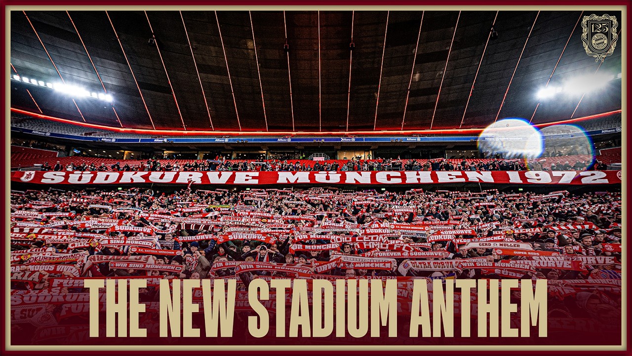 The new stadium anthem of FC Bayern - a present by the Südkurve München 🎶