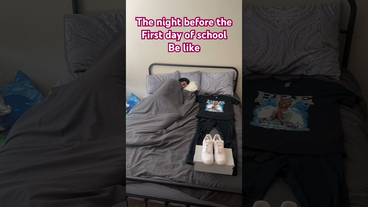 The night before the first day of school #school #firstdayofschool #skit #funny #comedy #outfit