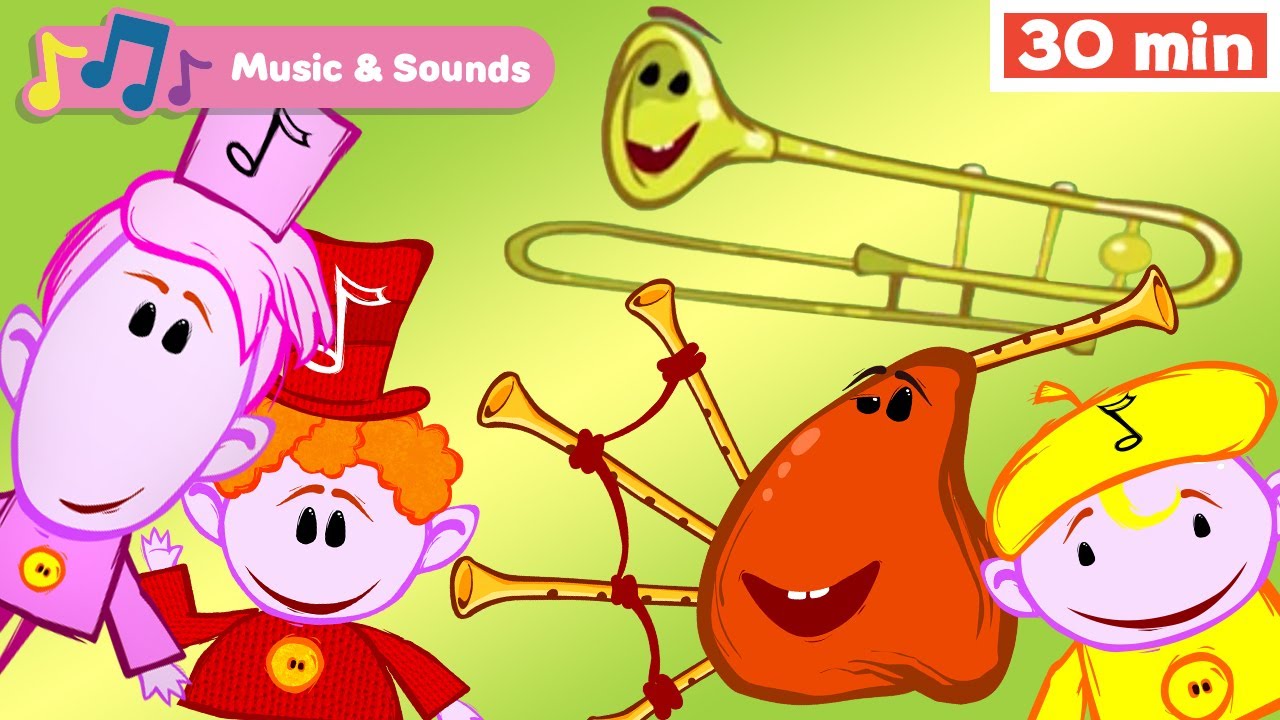 The Notekins | Learn Musical Instruments for Kids |Early Learning Video | Bagpipes | Trombone & More